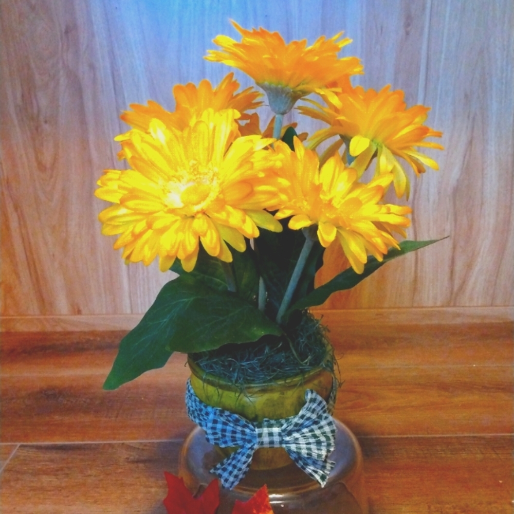 Fall Flowers in Pot